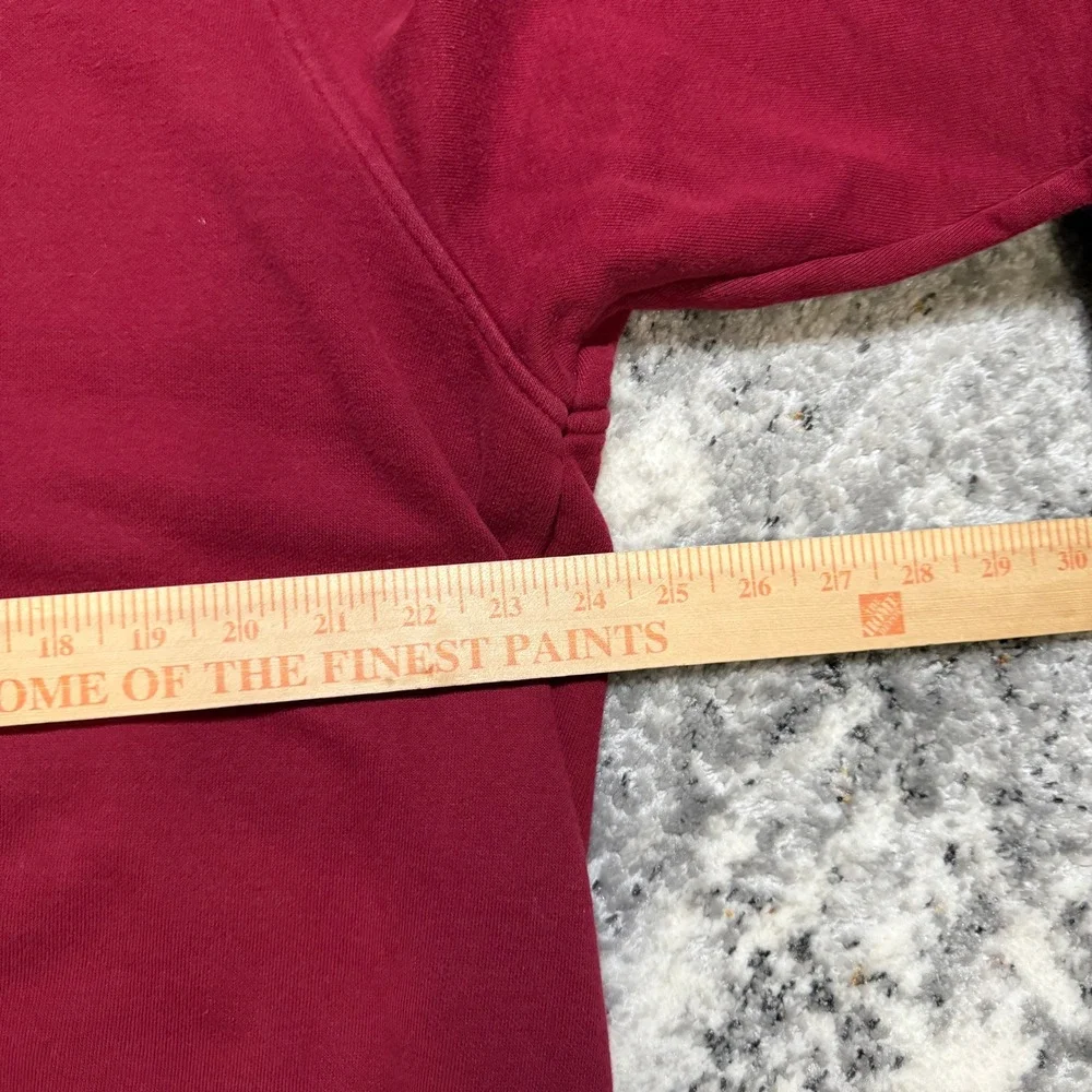 Nike Burgundy Crewneck Sweatshirt Men's‎ Size XL Embroidered Swoosh Casual - Picture 5 of 5